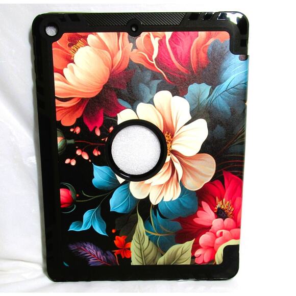 Floral Tablet Case - Black and Multicolor - Picture 3 of 3